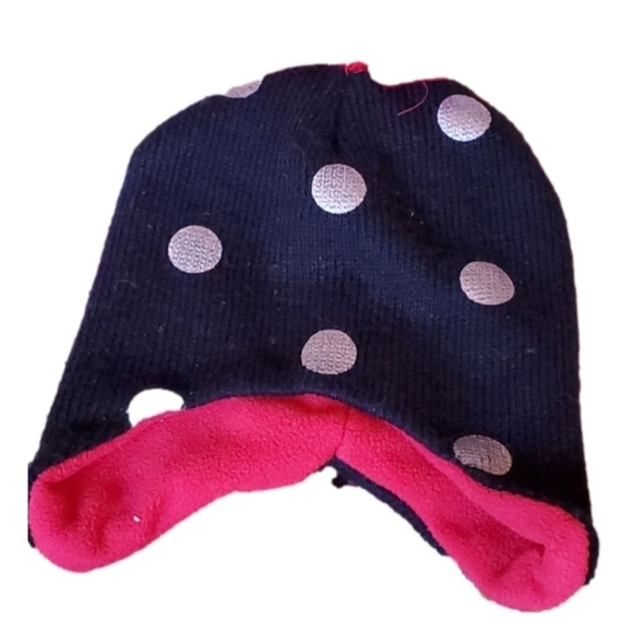 Bundle of 3 Girls Winter Hats Blue White Black 6-12 Months - Picture 11 of 12